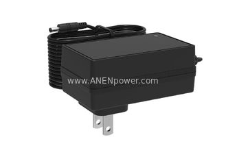 China 36 Watts USA Plug IEC/EN 61558 UL Certified 24V Switching Power Supply 12V 36V AC DC Adapter supplier