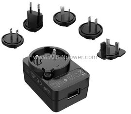 China 15W Max Interchangeable Plug SMPS 12V Wall Transformer 24V 9V AC DC Adapter 5V Power Supply supplier