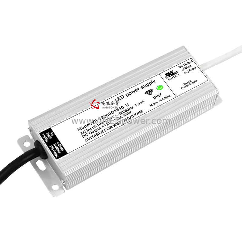 Ip67 Class 2 Power Supply 60w Waterproof 12v Constant Voltage