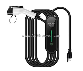 China Level 1 3.5kW Portable EV Charger 8A, 10A, 13A, 16A Adjustable Smart Home EV Charging Station supplier