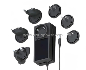 China 72W 12V 5A 6A / 24V 2.5A 3A Interchangeable Plug Switching Power Adapter | 36V 48V SMPS Power Supply supplier