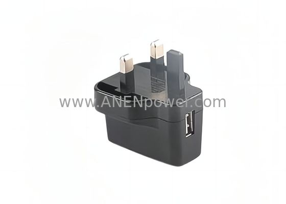 China UKCA Certified 6W UK Plug Power Supply Adapter - 5V 1000mA (1A) AC DC Charger (100-240V 50/60Hz, 3-Pin) supplier