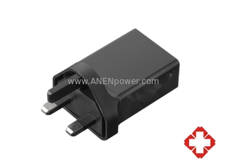 China UL/IEC 60601 UKCA CE certified 5V 2A AC Adapter, 5V 1A Medical USB Chargers with UK Plug supplier