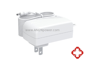 China UL/EN 60601 Certified 24W US Plug Medical Power Supply, 12V/9V/5V/24V/36V AC Adapter supplier