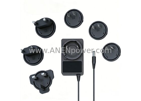 China 24W Swapable Power Adapter, 12V 2A, 9V 2A Output for CCTV, WiFi Routers supplier