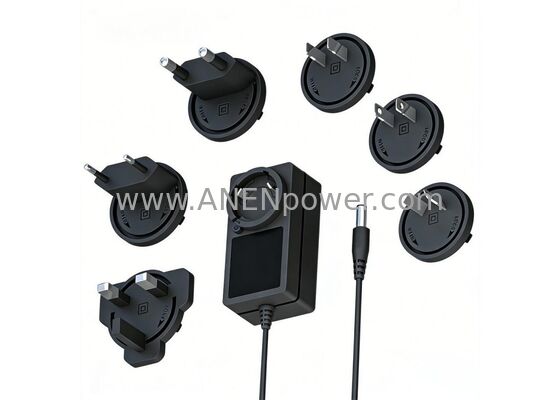 China 36W Interchangeable AC Adapter, 12V 3A, 24V 1.5A Power Supply for POS Terminals, LED Controllers supplier