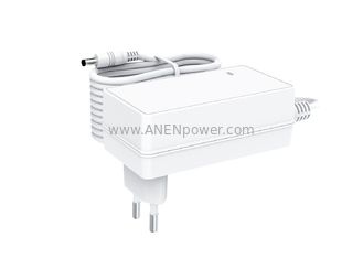 China 45W Max EU Plug CE Certified 12V 14.5V 16.8V Lithium / Lead-Acid Battery Charger 21V 42V Power Supply supplier
