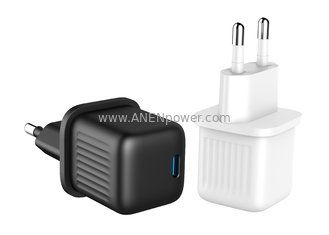 China EU Plug 30W max USB-C GaN Charger 5V, 9V, 12V, 15V, 20V PD Power Adapter supplier