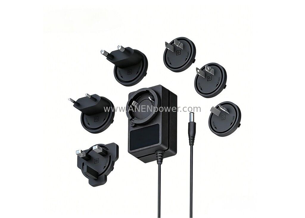 15W Multi-Plug AC/DC Adapter, 5V 3A Power Supply for LED Strips, Mini ...