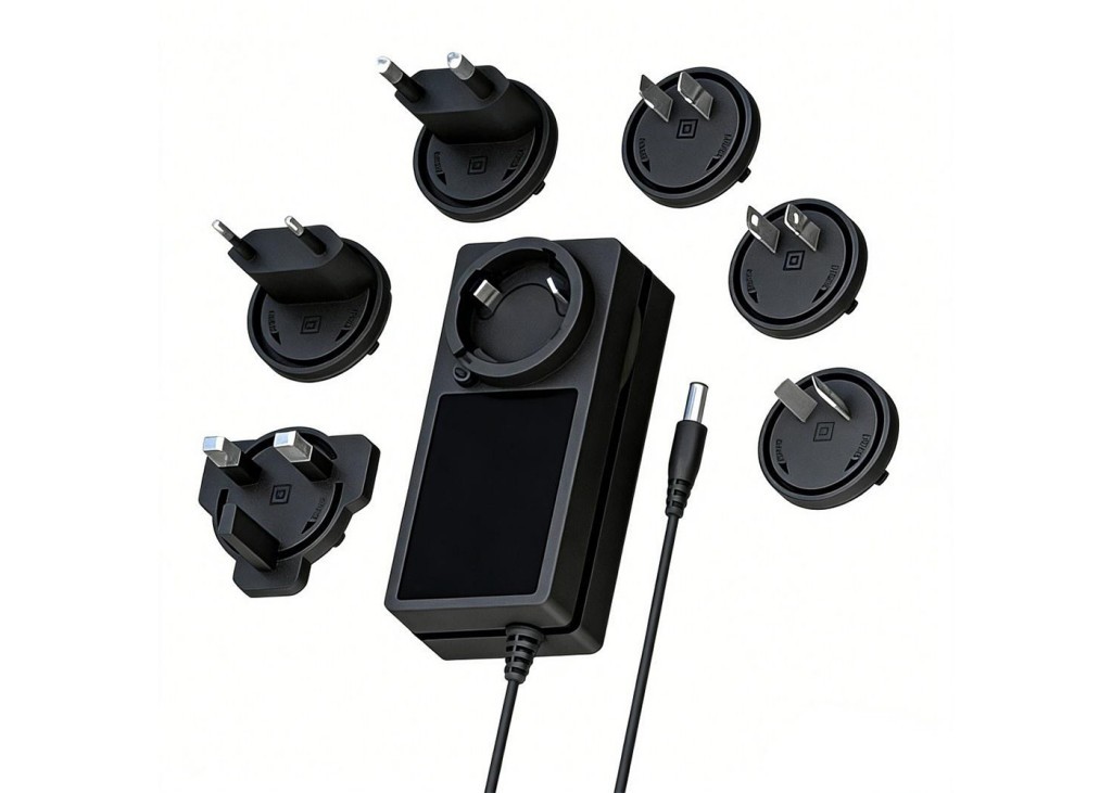 60W Multi-Output Interchangeable Power Adapter, 5V 12A, 12V 5A, 15V 4A ...