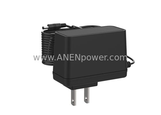 24W Vertical USA Plug UL Certified AC DC Adapter - 12V 24V 36V Switching Power Supply (EN/IEC 61558/62368)
